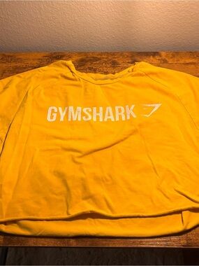 Gymshark Yellow Athletic Cropped Tee with Logo Tag
